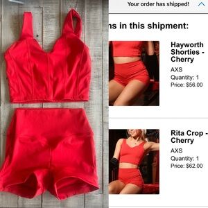 Tiger Friday AXS Red set, worn one time. (Fits Kids size 9/10)